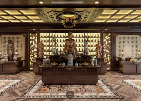 Bàn thờ gỗ óc chó BT-14